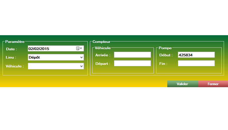 Effectuer une nouvelle sortie