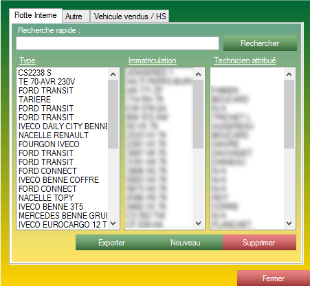 Recherche de véhicule S2G